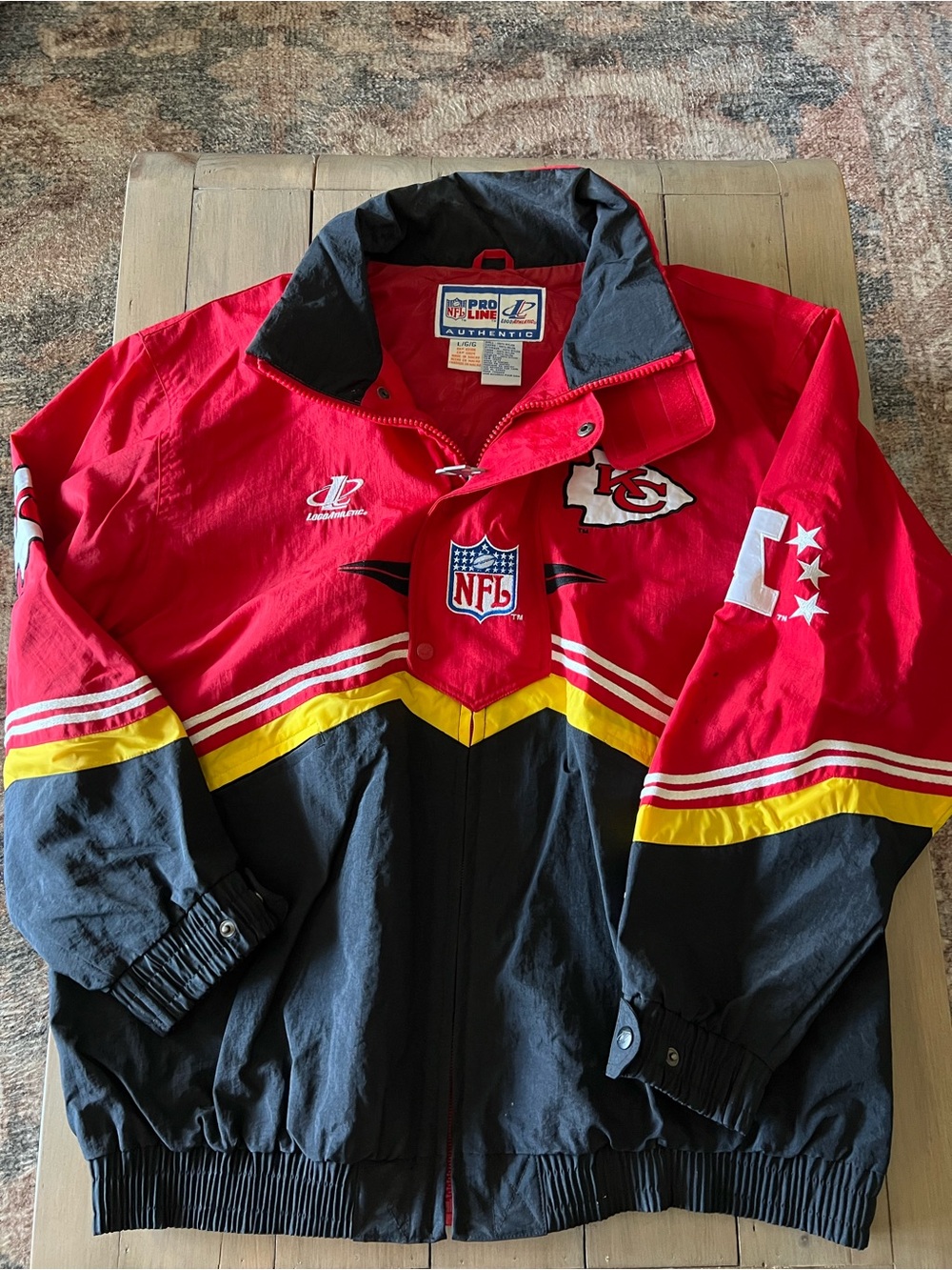 Vintage NFL Pro Line Kansas City Chiefs Bomber Jacket Large